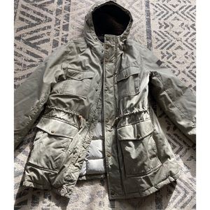 SOLD - GANT White Mountain Parka Jacket / Winter Coat - Men's XL taupe